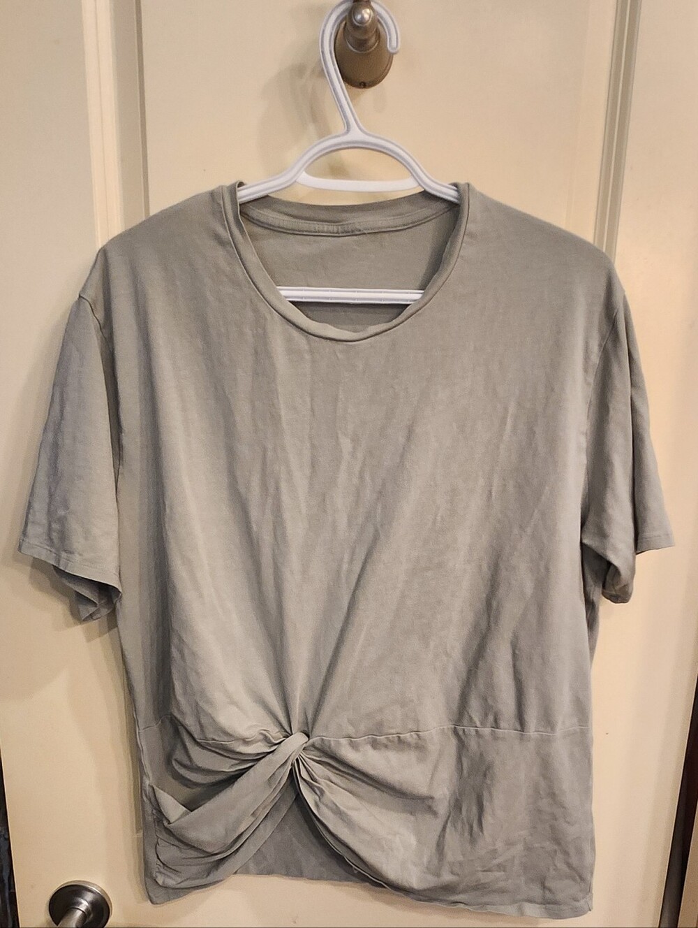 Lululemon Twist Front Oversized Tshirt, Sage Green